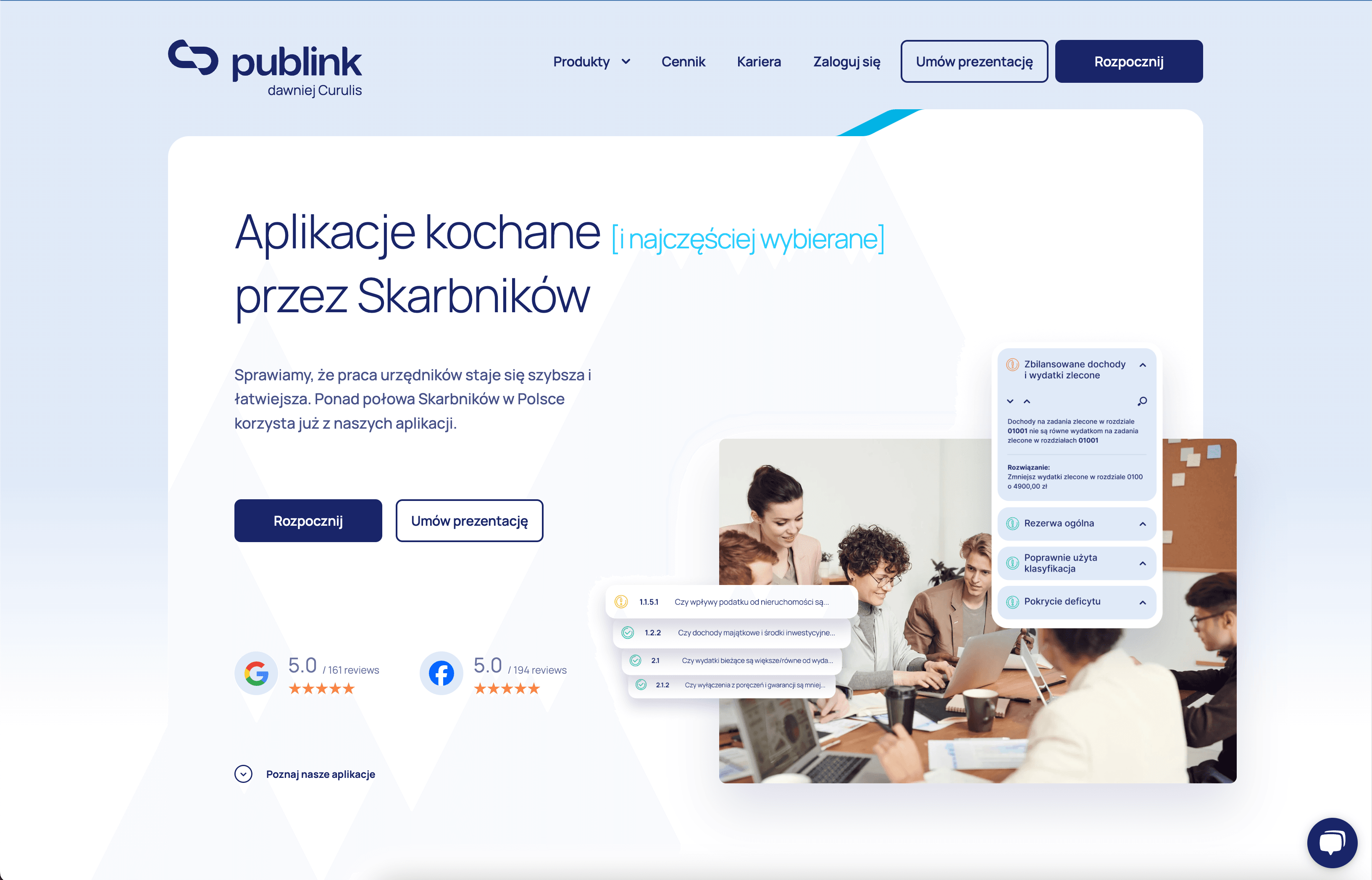 publink homepage website made by nuclinet team